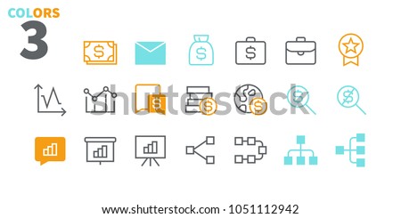Business UI Pixel Perfect Well-crafted Vector Thin Line Icons 48x48 Ready for 24x24 Grid for Web Graphics and Apps. Simple Minimal Pictogram Part 2-6