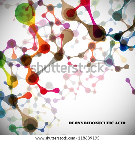 stock vector : eps, beautiful structure of the DNA molecule