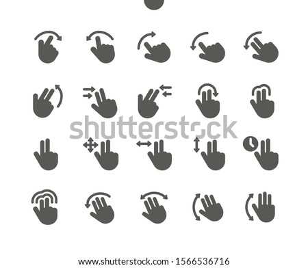 Gesture v2 UI Pixel Perfect Well-crafted Vector Solid Icons 48x48 Ready for 24x24 Grid for Web Graphics and Apps. Simple Minimal Pictogram