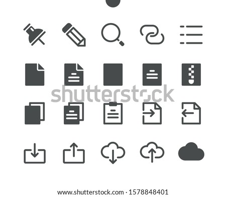 File v2 UI Pixel Perfect Well-crafted Vector Solid Icons 48x48 Ready for 24x24 Grid for Web Graphics and Apps. Simple Minimal Pictogram