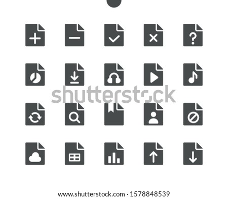 File v3 UI Pixel Perfect Well-crafted Vector Solid Icons 48x48 Ready for 24x24 Grid for Web Graphics and Apps. Simple Minimal Pictogram