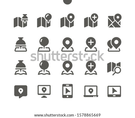 Location v2 UI Pixel Perfect Well-crafted Vector Solid Icons 48x48 Ready for 24x24 Grid for Web Graphics and Apps. Simple Minimal Pictogram