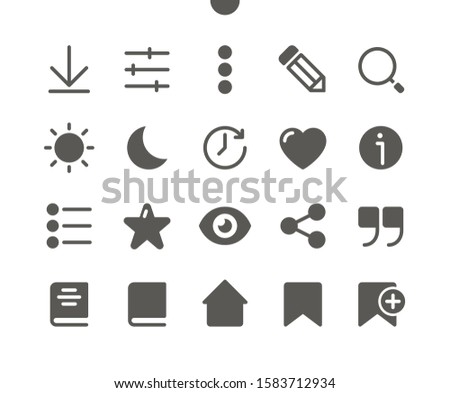 Reading v1 UI Pixel Perfect Well-crafted Vector Solid Icons 48x48 Ready for 24x24 Grid for Web Graphics and Apps. Simple Minimal Pictogram