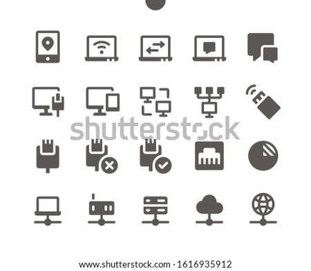 Network v3 UI Pixel Perfect Well-crafted Vector Solid Icons 48x48 Ready for 24x24 Grid for Web Graphics and Apps. Simple Minimal Pictogram