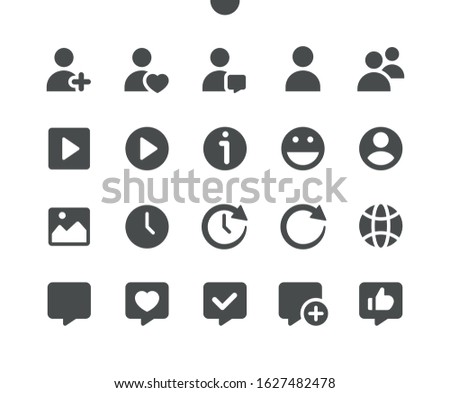 Social Icons v1 UI Pixel Perfect Well-crafted Vector Solid Icons 48x48 Ready for 24x24 Grid for Web Graphics and Apps. Simple Minimal Pictogram