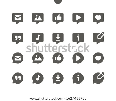 Messages v5 UI Pixel Perfect Well-crafted Vector Solid Icons 48x48 Ready for 24x24 Grid for Web Graphics and Apps. Simple Minimal Pictogram