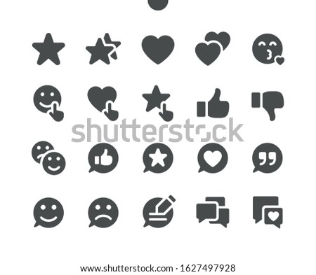 Emotions v4 UI Pixel Perfect Well-crafted Vector Solid Icons 48x48 Ready for 24x24 Grid for Web Graphics and Apps. Simple Minimal Pictogram