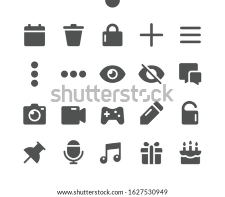 Social Icons v3 UI Pixel Perfect Well-crafted Vector Solid Icons 48x48 Ready for 24x24 Grid for Web Graphics and Apps. Simple Minimal Pictogram
