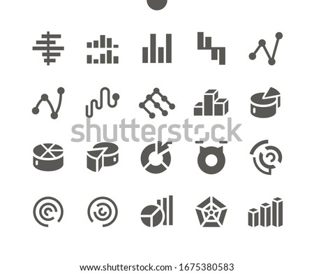 Charts v4 UI Pixel Perfect Well-crafted Vector Solid Icons 48x48 Ready for 24x24 Grid for Web Graphics and Apps. Simple Minimal Pictogram