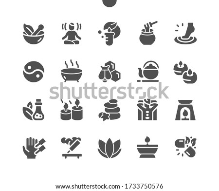 Alternative medicine Well-crafted Pixel Perfect Vector Solid Icons 30 2x Grid for Web Graphics and Apps. Simple Minimal Pictogram