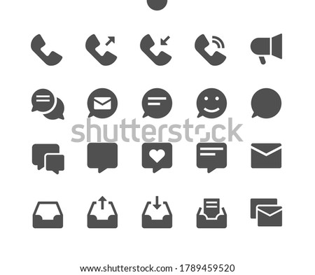 Communication v1 UI Pixel Perfect Well-crafted Vector Solid Icons 48x48 Ready for 24x24 Grid for Web Graphics and Apps. Simple Minimal Pictogram