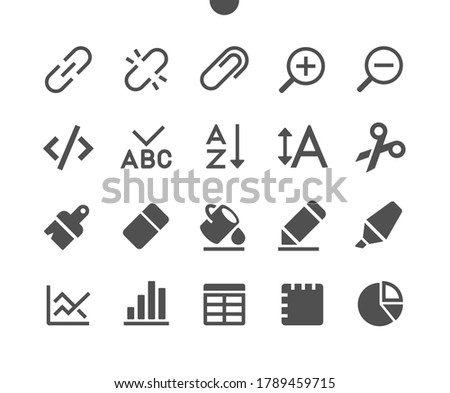 Edit text v4 UI Pixel Perfect Well-crafted Vector Solid Icons 48x48 Ready for 24x24 Grid for Web Graphics and Apps. Simple Minimal Pictogram