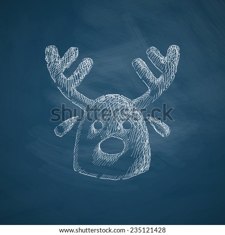 christmas deer icon