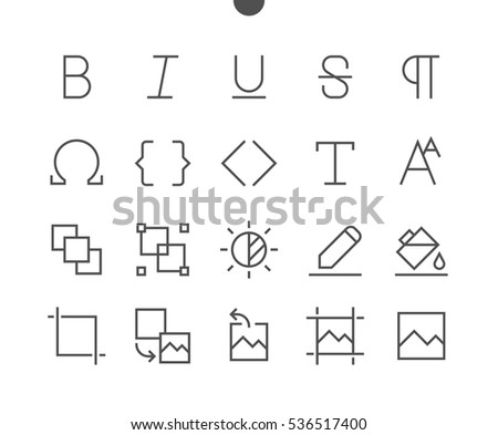 Edit text Pixel Perfect Well-crafted Vector Thin Line Icons 48x48 Ready for 24x24 Grid for Web Graphics and Apps with Editable Stroke. Simple Minimal Pictogram Part 3-4