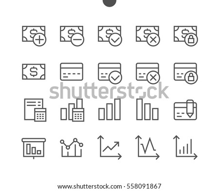 Financial Pixel Perfect Well-crafted Vector Thin Line Icons 48x48 Ready for 24x24 Grid for Web Graphics and Apps with Editable Stroke. Simple Minimal Pictogram Part 3-3