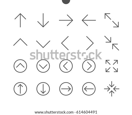 Control UI Pixel Perfect Well-crafted Vector Thin Line Icons 48x48 Ready for 24x24 Grid for Web Graphics and Apps with Editable Stroke. Simple Minimal Pictogram Part 2-4