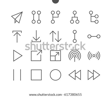 Control UI Pixel Perfect Well-crafted Vector Thin Line Icons 48x48 Ready for 24x24 Grid for Web Graphics and Apps with Editable Stroke. Simple Minimal Pictogram Part 4-4