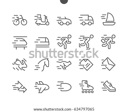 Speed UI Pixel Perfect Well-crafted Vector Thin Line Icons 48x48 Ready for 24x24 Grid for Web Graphics and Apps with Editable Stroke. Simple Minimal Pictogram Part 2-2