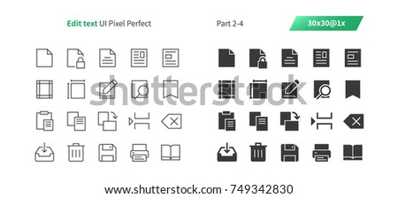 Edit text UI Pixel Perfect Well-crafted Vector Thin Line And Solid Icons 30 1x Grid for Web Graphics and Apps. Simple Minimal Pictogram Part 2-4