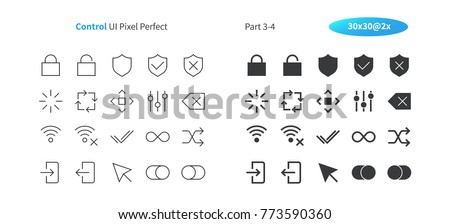 Control UI Pixel Perfect Well-crafted Vector Thin Line And Solid Icons 30 2x Grid for Web Graphics and Apps. Simple Minimal Pictogram Part 3-4