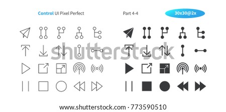 Control UI Pixel Perfect Well-crafted Vector Thin Line And Solid Icons 30 2x Grid for Web Graphics and Apps. Simple Minimal Pictogram Part 4-4