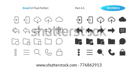 Email UI Pixel Perfect Well-crafted Vector Thin Line And Solid Icons 30 2x Grid for Web Graphics and Apps. Simple Minimal Pictogram Part 4-5