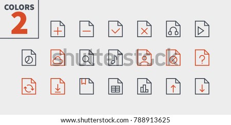 File UI Pixel Perfect Well-crafted Vector Thin Line Icons 48x48 Ready for 24x24 Grid for Web Graphics and Apps with Editable Stroke. Simple Minimal Pictogram Part 3-4
