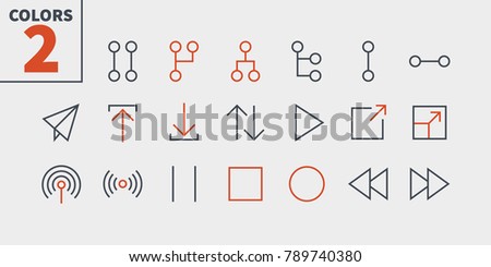 Control UI Pixel Perfect Well-crafted Vector Thin Line Icons 48x48 Ready for 24x24 Grid for Web Graphics and Apps with Editable Stroke. Simple Minimal Pictogram Part 4-4