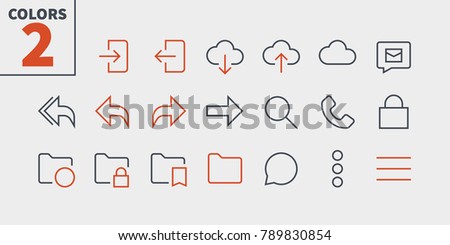 Email UI Pixel Perfect Well-crafted Vector Thin Line Icons 48x48 Ready for 24x24 Grid for Web Graphics and Apps with Editable Stroke. Simple Minimal Pictogram