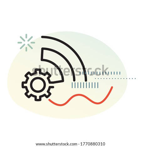 Smart Industry Solution Icon as EPS 10 File