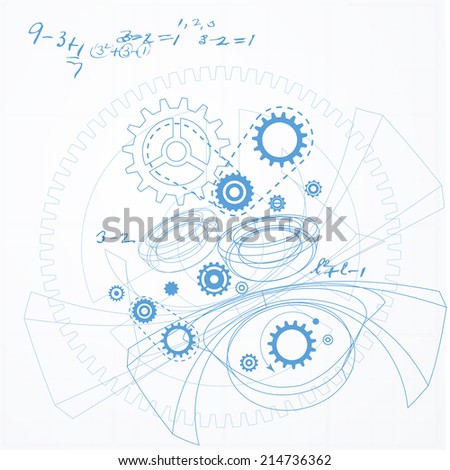 Technical Drawing Abstract - Illustration