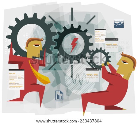 Business Abstract - Teamwork Illustration