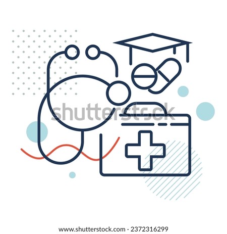 Medical Education Courses - Stock Icon as EPS 10 File