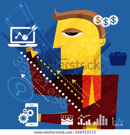 Business Target Management Concept - Illustration