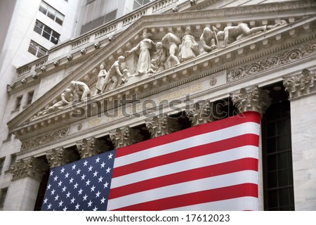 NEW YORK CITY, 2008-JUNE-28: Another good day for stock prices in the stock market in Wall Street.