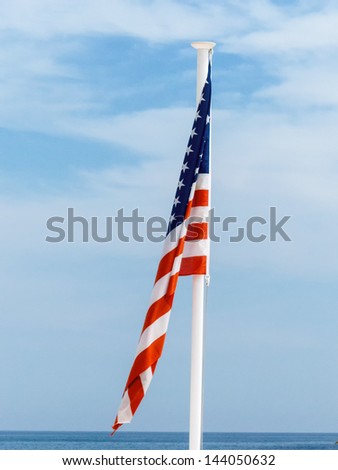 national flag of the united states, symbolic photo for patriotism, sovereignty, crisis