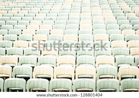 rows of chairs at a concert