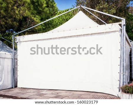 modern festival tent - close up