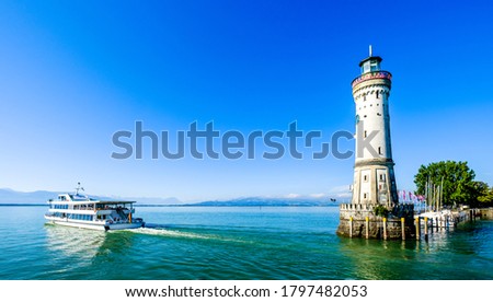 Similar – Image, Stock Photo Shipping on Lake Constance