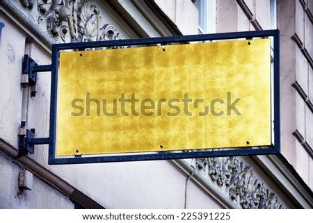old ornate store sign - photo