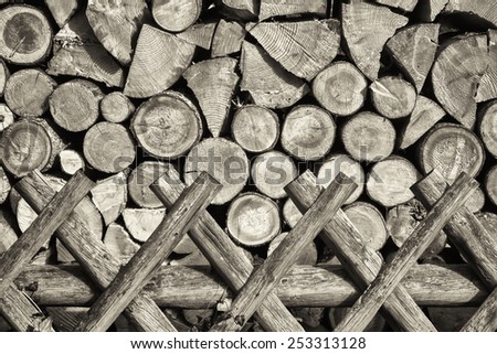 firewood at a farm - nice background