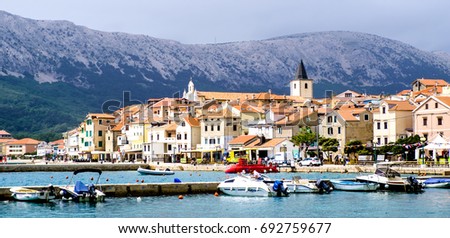 Similar – Image, Stock Photo Baska, Krk, Croatia, Europe.