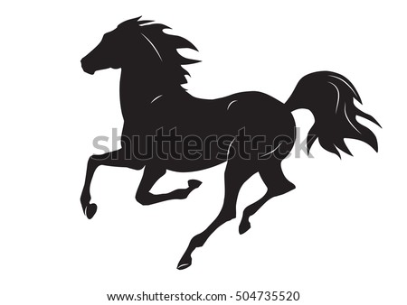 logo vector shirt t Free Download Horse Vector Art Silhouette   Running Image