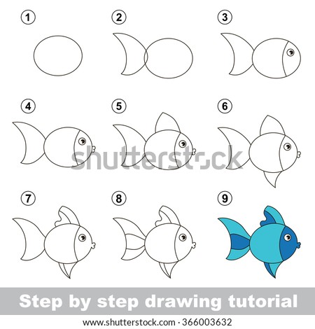 Fish Drawing Step By Step | Free download on ClipArtMag