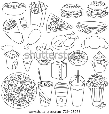Download Fast Food Coloring Pages At Getdrawings Free Download