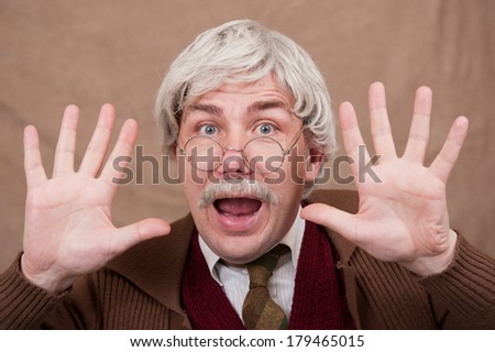 Old Man With Jazz Hands