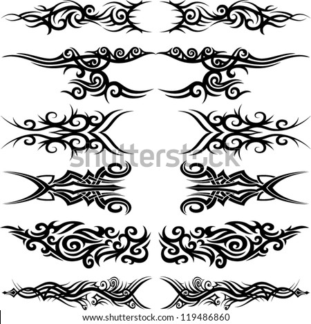 Maori Border Pattern Free Vector / 4Vector