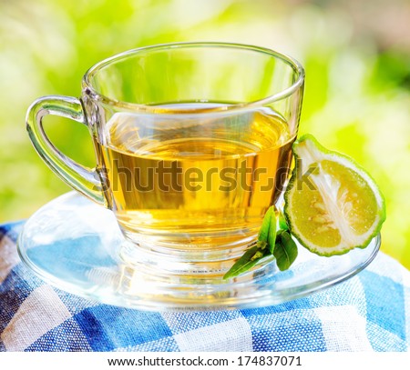 Earl Grey tea with bergamot.