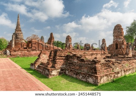 Similar – Image, Stock Photo Ancient ruins in Ayutthaya Historical Park, a famous tourist attraction in old city of Ayutthaya, Phra Nakhon Si Ayutthaya Province, Thailand