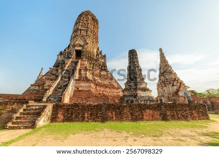 Similar – Image, Stock Photo Ancient ruins in Ayutthaya Historical Park, a famous tourist attraction in old city of Ayutthaya, Phra Nakhon Si Ayutthaya Province, Thailand